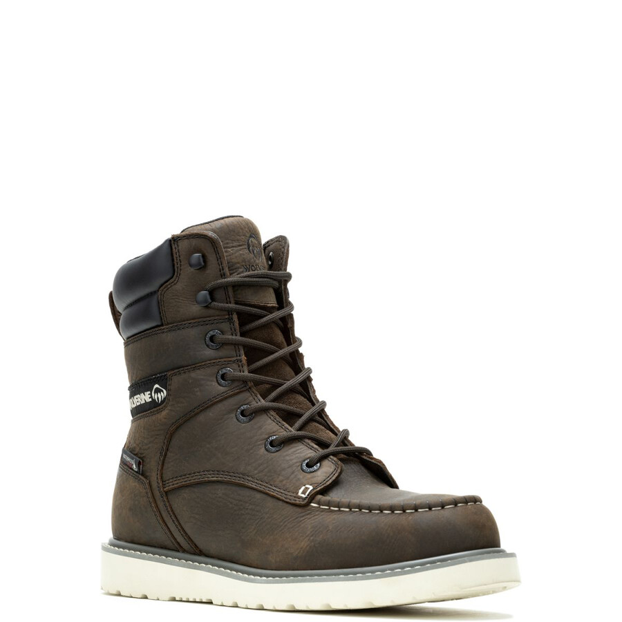 trade wedge 8 moc-toe steel-toe work boot